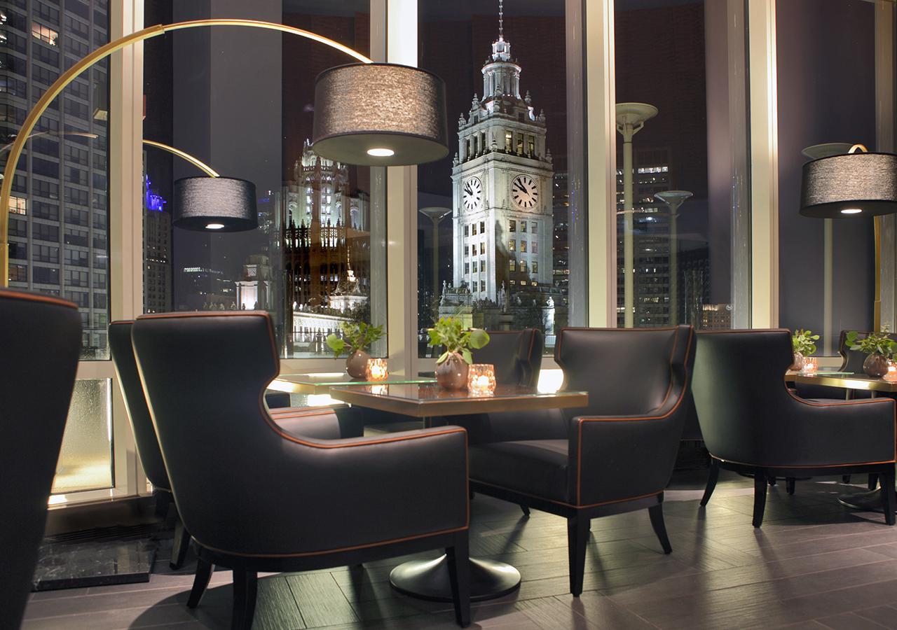Trump International Hotel & Tower Chicago Exterior photo The interior of the bar